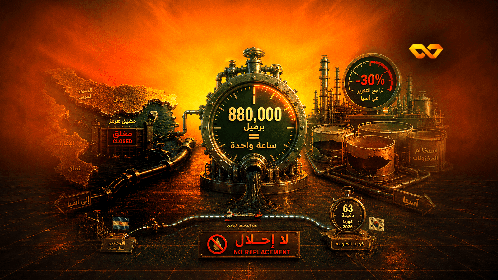 880,000 برميل تعادل ساعة واحدة: لماذا لم يحلّ أحد محلّ نفط الخليج؟