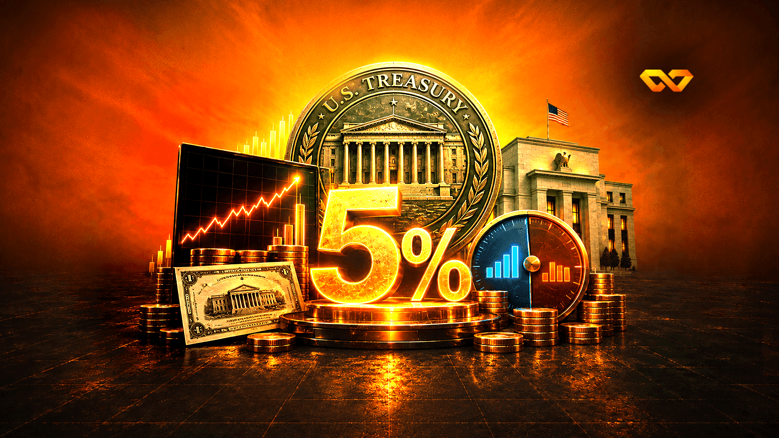 The Treasury yield touched 5% on the eve of the Federal Reserve decision: why did 28 of 33 basis points come from real yields rather than inflation?