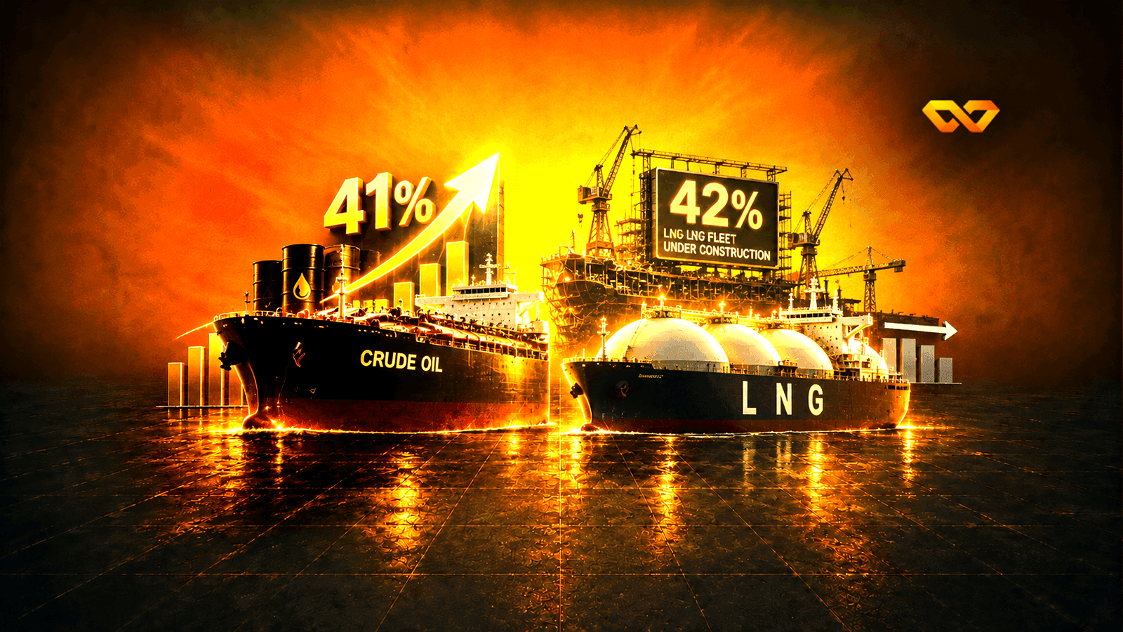 42% of the gas fleet under construction: why did oil tankers rise 41% while gas carriers did not move?