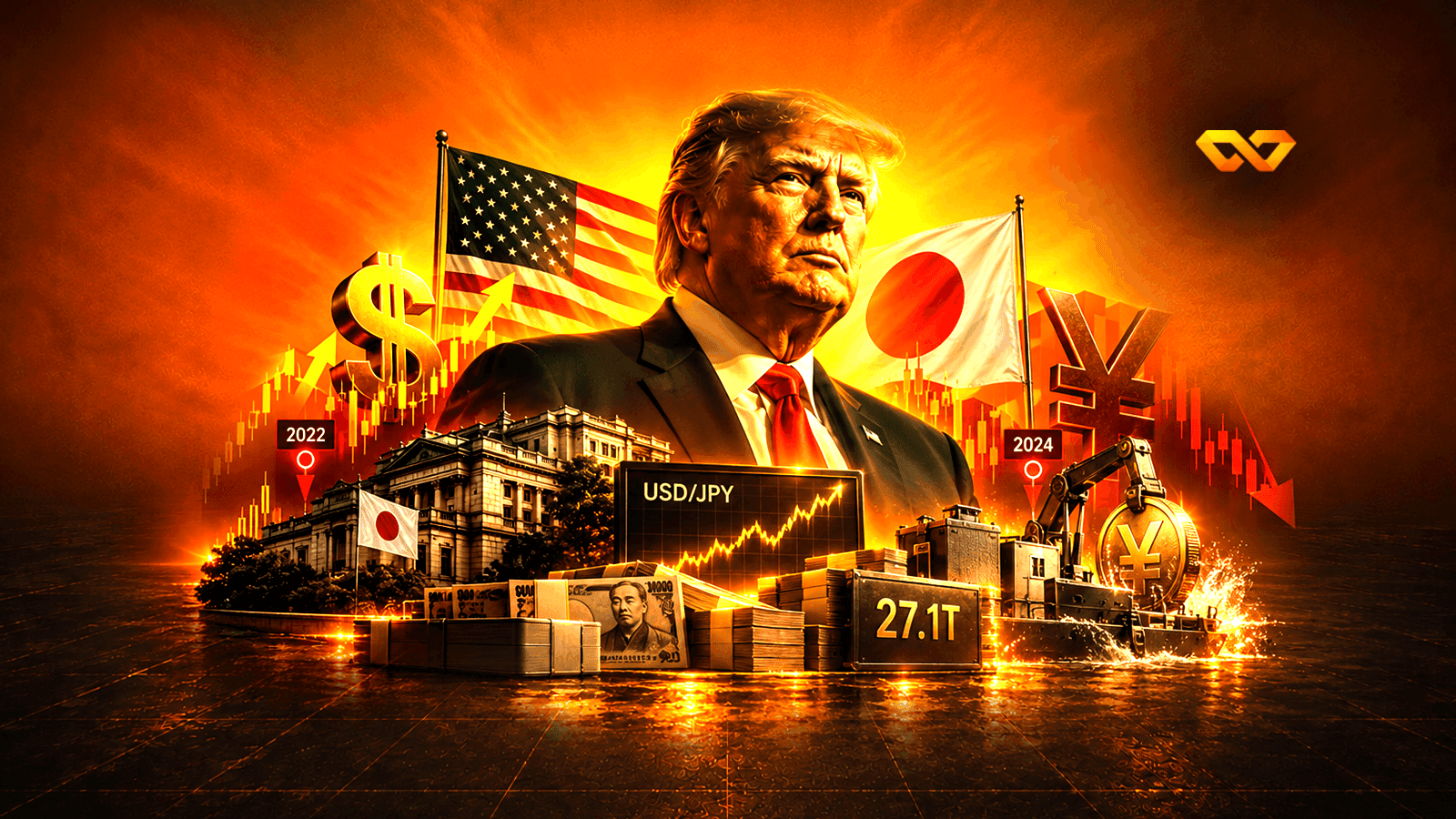 شرطان سبقا كل تدخّل ياباني منذ 2022 وغائبان اليوم: هل يكفي قلق Trump لجولة ثالثة؟