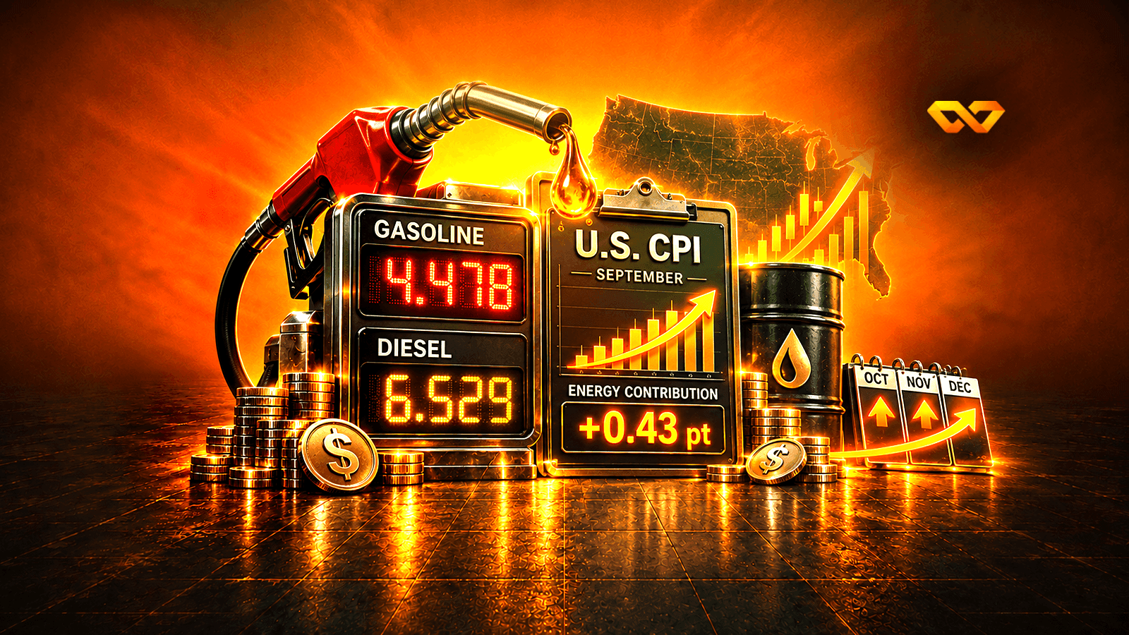 Gasoline Will Raise US Inflation Even If Its Price Stops Rising: Why We Expect Energy to Add 0.43 Points to September Prices