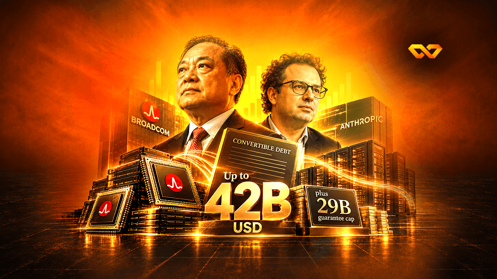 Broadcom قد تقرض Anthropic حتى 42 مليار دولار لسداد إيجار رقائق تورّدها هي: من يتحمّل الخطر؟