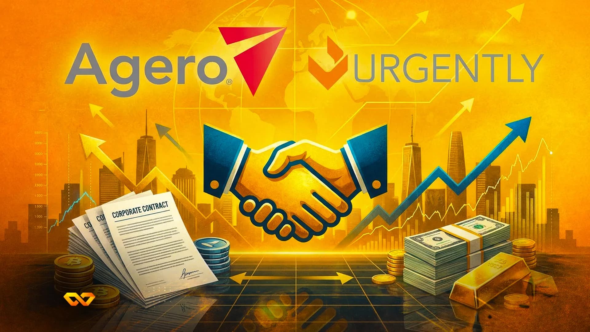 شعار أجيرو على شاشة تداول مع رسم بياني لأسهم الشركة