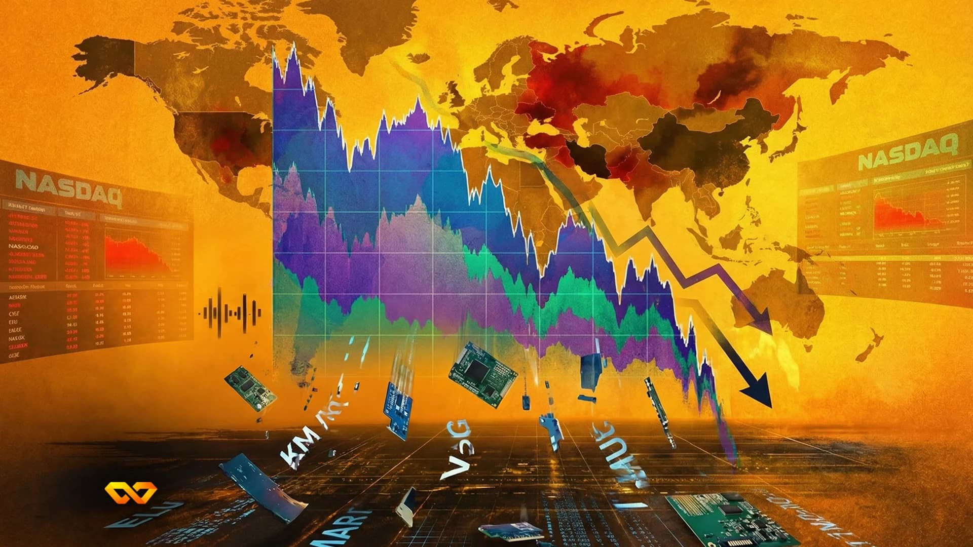Le Nasdaq entre en zone de correction alors que les tensions géopolitiques pèsent sur les valeurs technologiques