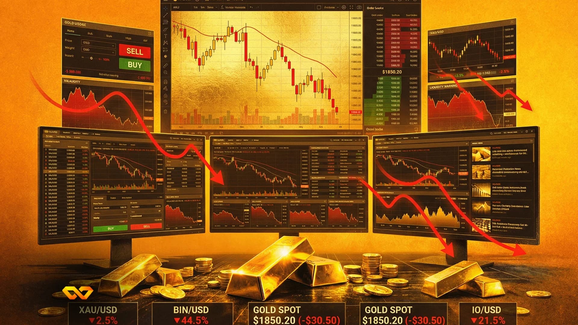 बाजार में बदलाव: विक्रेता खरीदारों से आगे, सोने की कीमतें दबाव में