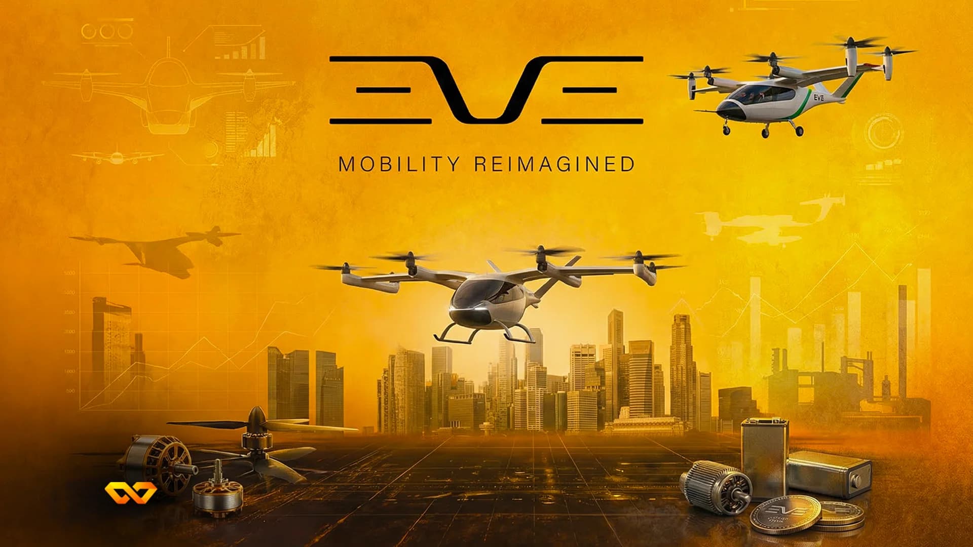 شعار إيف القابضة على شاشة تداول مع رسم بياني لأسهم الشركة