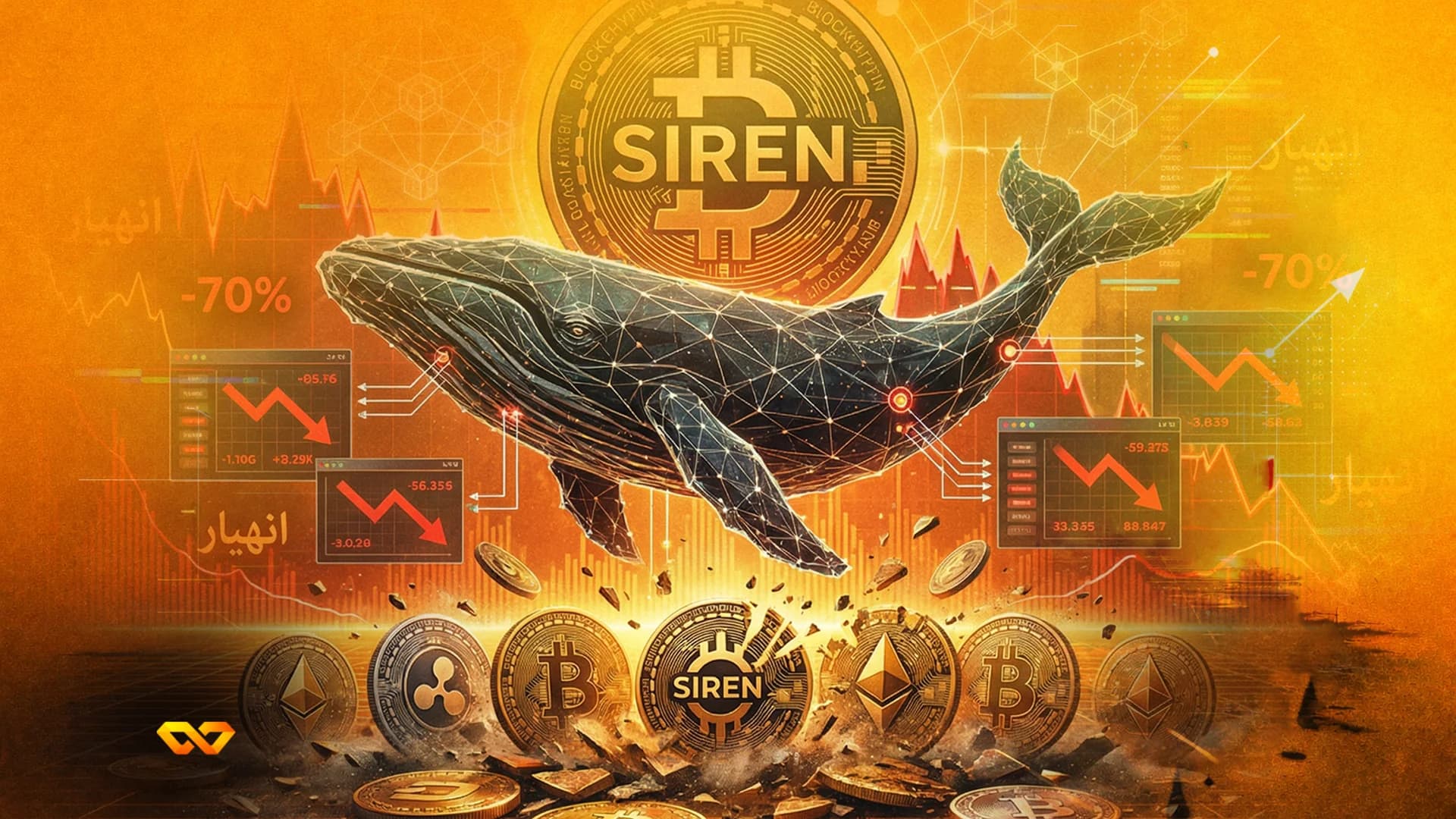 Token SIREN Despenca 70% Enquanto Investigadores Revelam Concentração de 50% da Oferta