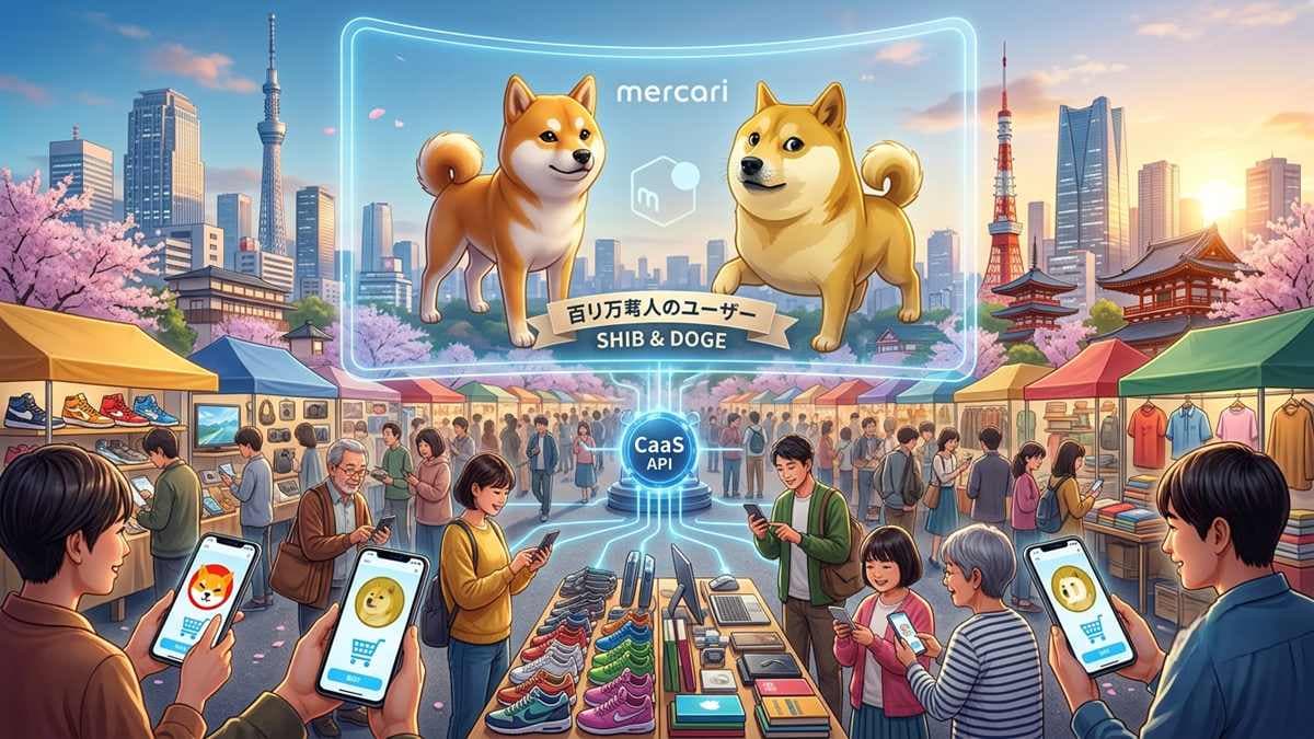 عملاق التجارة الإلكترونية الياباني Mercari يدرج عملتي Shiba Inu و Dogecoin للمدفوعات